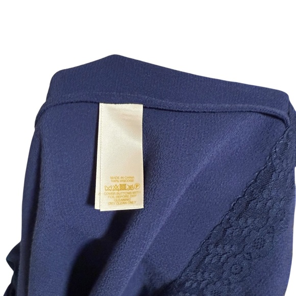 kate spade Carlie Crepe Tie-back Blouson
Dress size 4 in French Navy NWT! - Picture 14 of 14